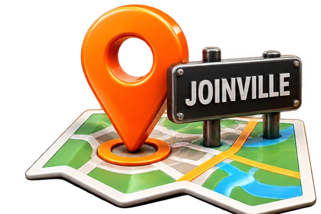 Ilustração de localização em Joinville